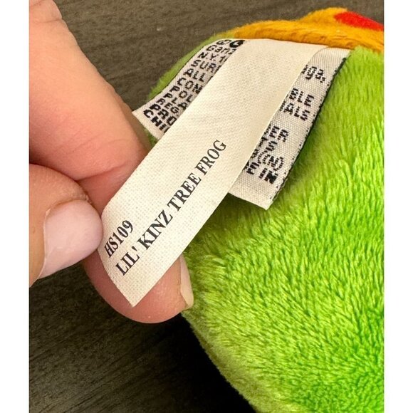 Ganz Webkinz Lil' Kinz Tree Frog Plush Stuffed Toy Animal Multicolor Small - Picture 10 of 12